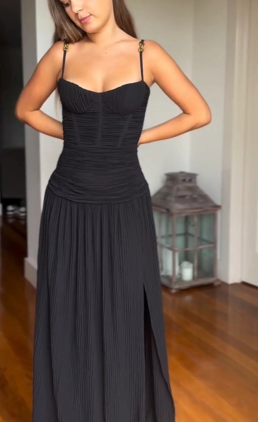 Manning Cartell Double Time Pleat Dress Black Celeb Style Hire Manning Cartell Double Time Pleat Dress Black Celeb Style Hire