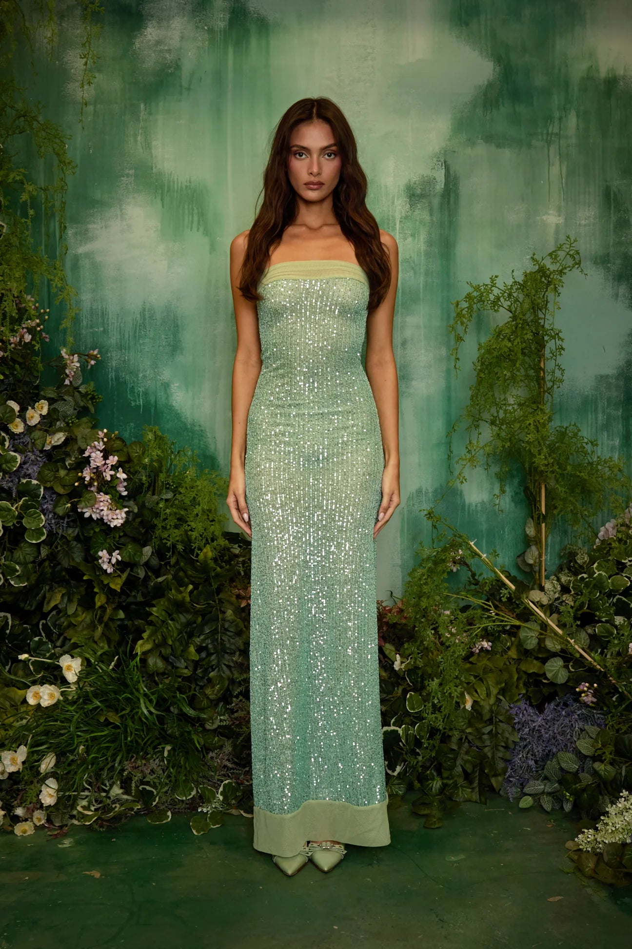 Fait Par Foutch Elizabeth Dress Malachite
