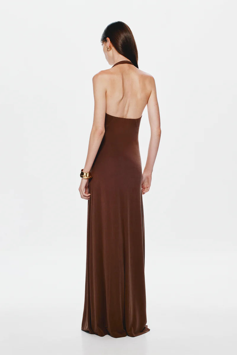 Misha Jennifer Cupro Maxi Dress Cedar