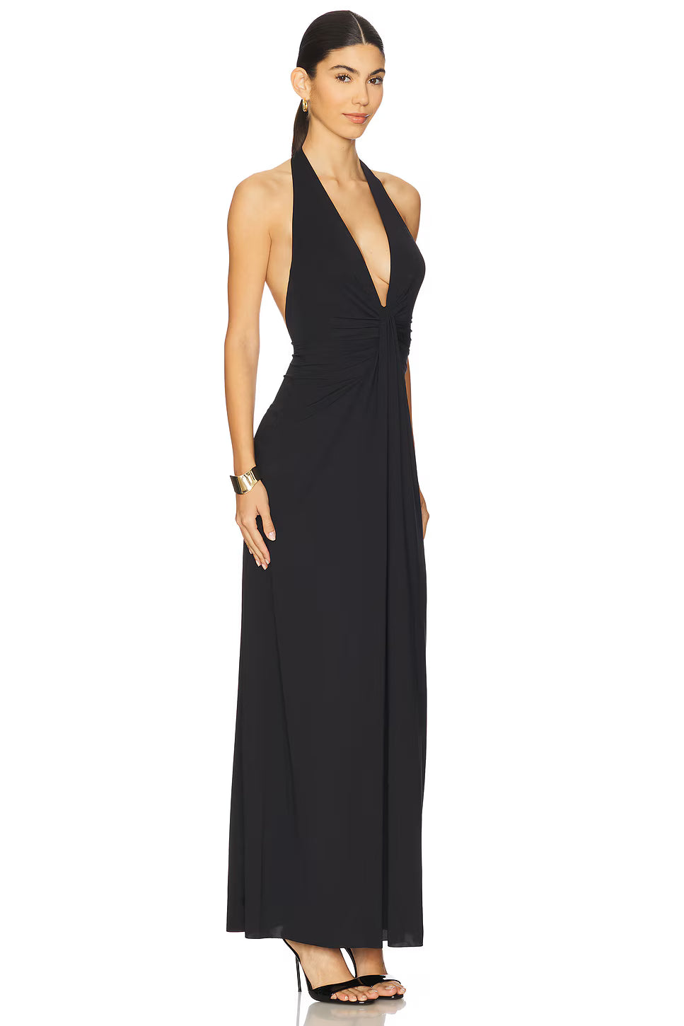 Bec + Bridge Tillie Drape Maxi Dress Black