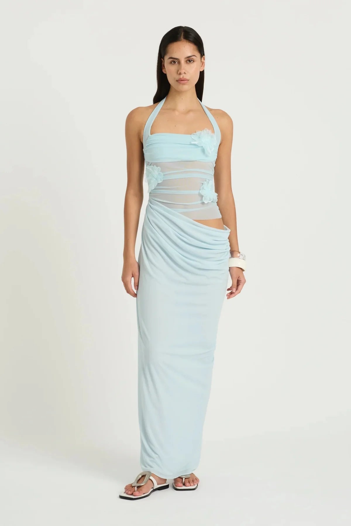 Benni Florence Maxi Dress Fresh Mint Flower