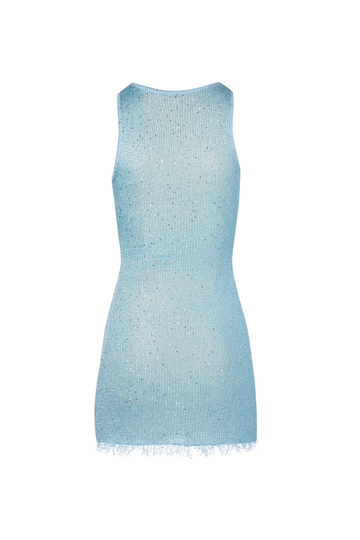 Asta Resort Natalia Mini Dress Baia Blue Sequin