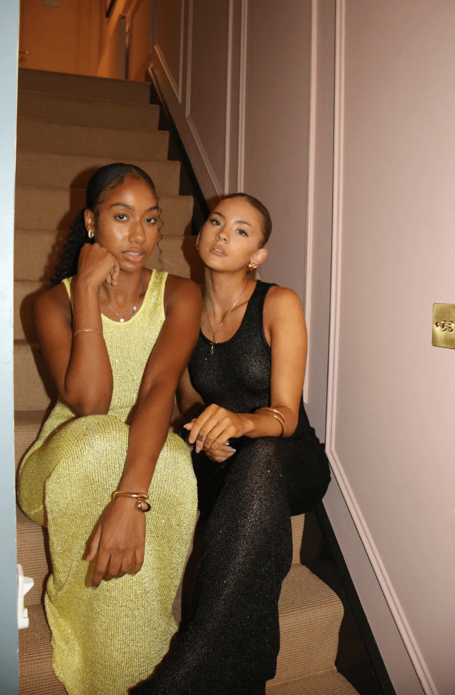 Asta Resort Natalia Sequin Dress Chartreuse