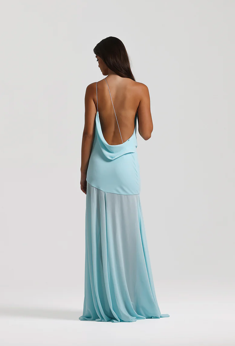 Natalie Rolt Dimity Gown Baby Bue