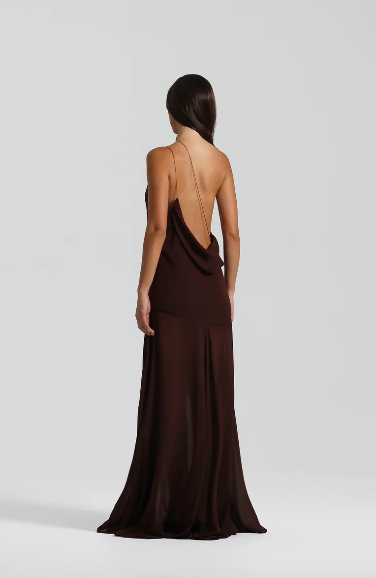 Natalie Rolt Dimity Gown Espresso