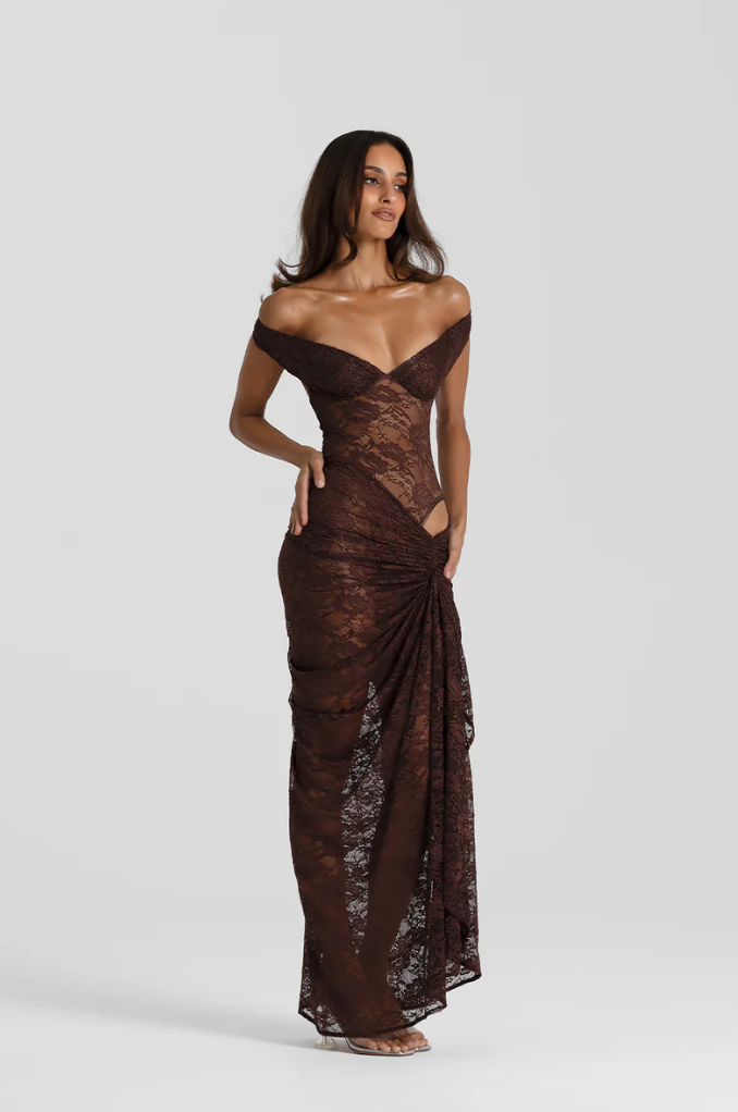 Natalie Rolt Aubrey Dress Espresso
