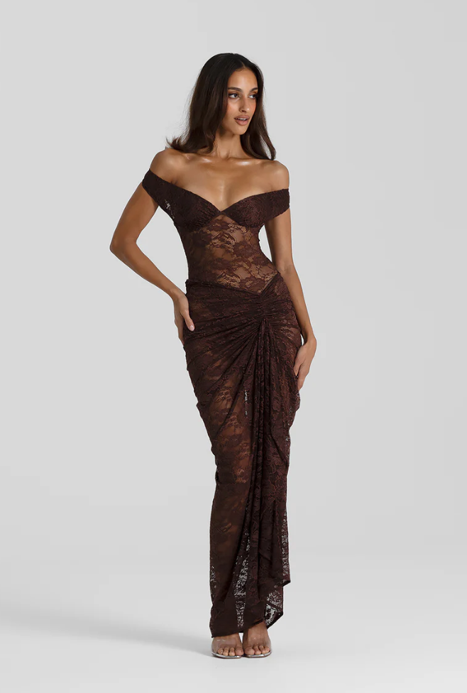 Natalie Rolt Aubrey Dress Espresso
