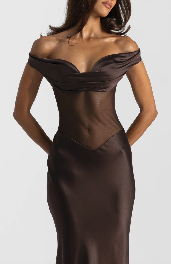 Natalie Rolt Gwyneth Gown Espresso