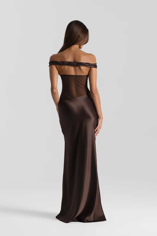 Natalie Rolt Gwyneth Gown Espresso