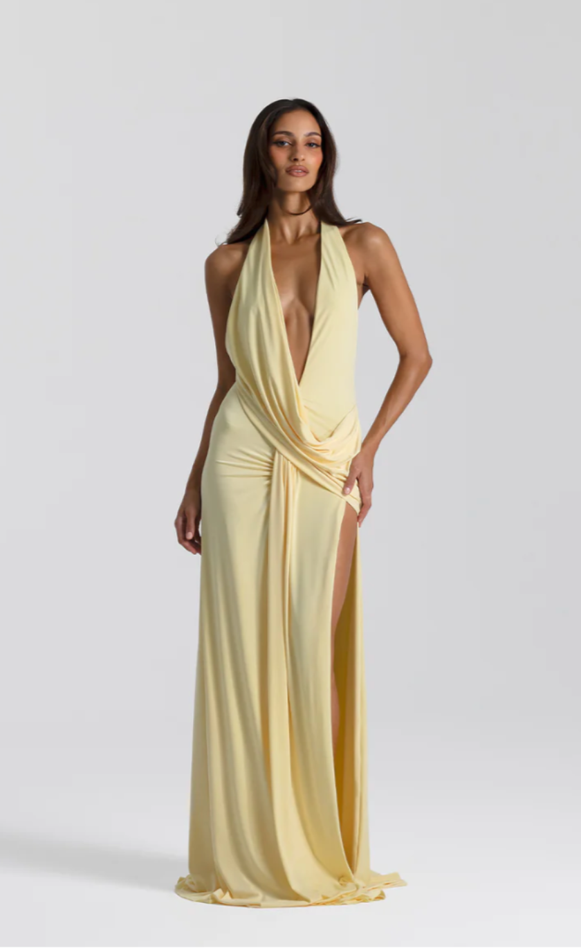 Natalie Rolt Winona Gown Lemon