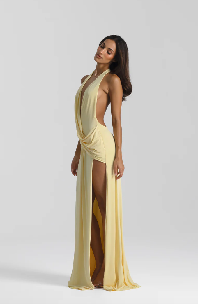 Natalie Rolt Winona Gown Lemon