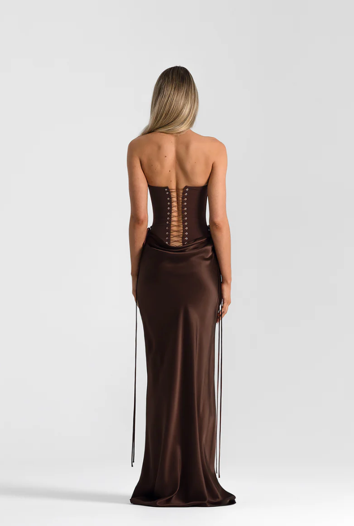 Natalie Rolt Verity Bustier + Evelyn Skirt Espresso