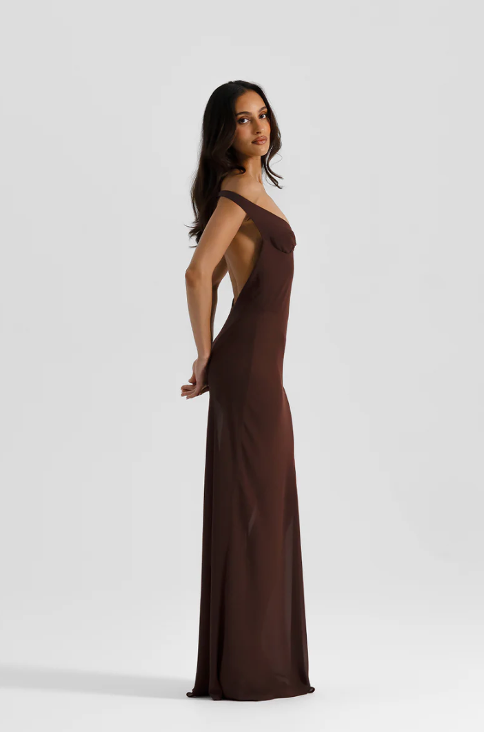 Natalie Rolt Brielle Dress Espresso