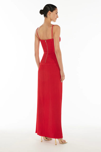 Manning Cartell Double Time Pleat Dress Red
