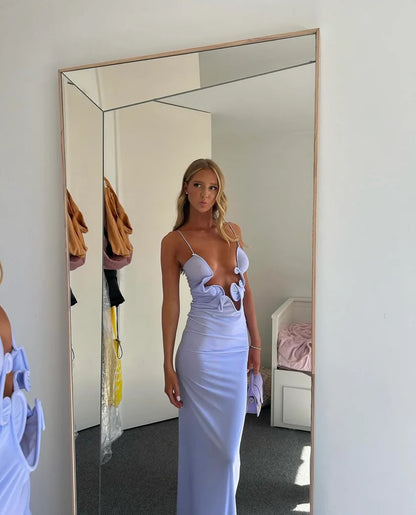 Christopher Esber Molded Venus Gown Blue