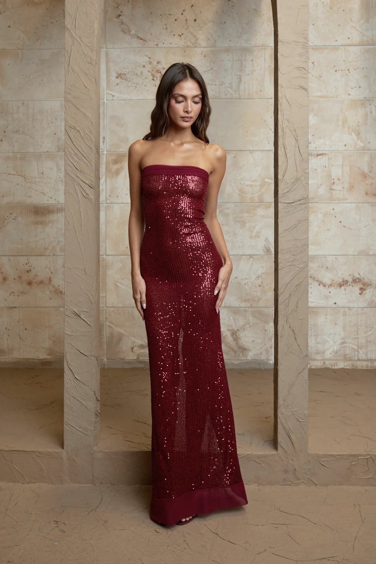 Fait Par Foucth Elizabeth Dress Ruby