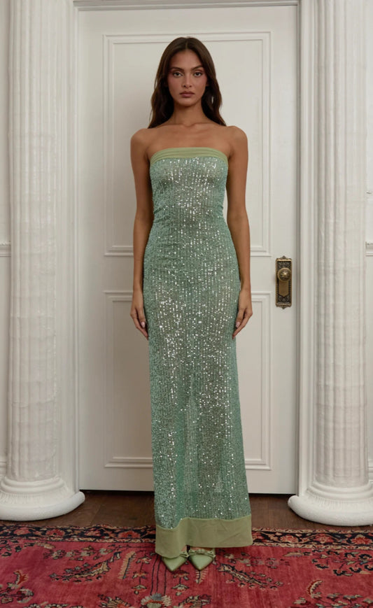 Fait Par Foutch Elizabeth Dress Malachite