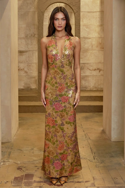 Fait Par Foutch Liana Dress Fleur Sequin