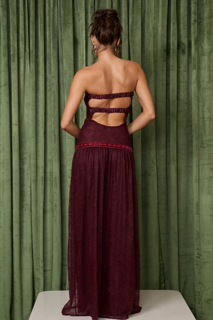 Fait Par Foutch Colette Dress Bordeaux