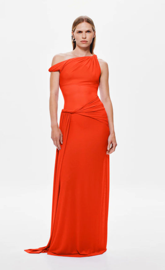 Misha The Sisal Mesh Dress Chilli Red