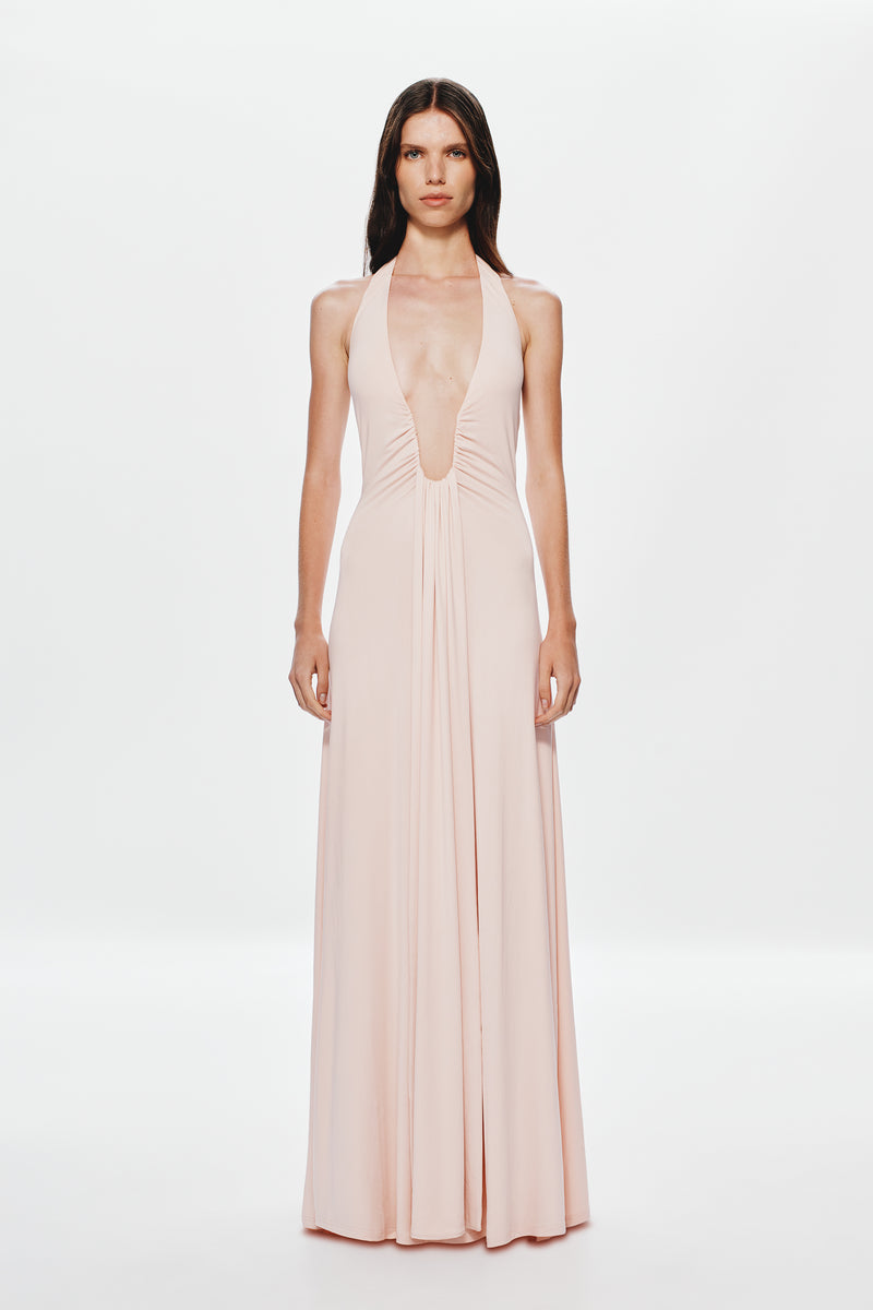 Misha Jennifer Cupro Maxi Dusty Pink