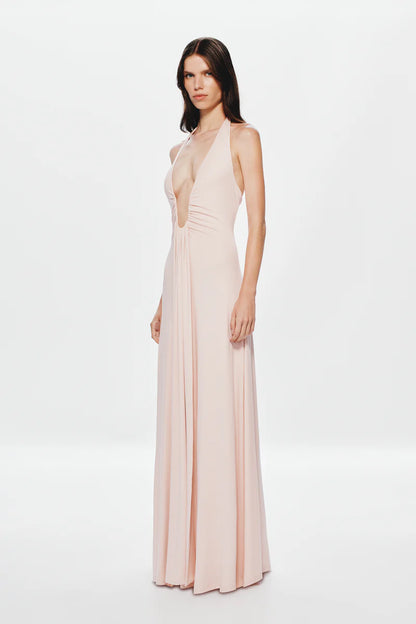 Misha Jennifer Cupro Maxi Dusty Pink