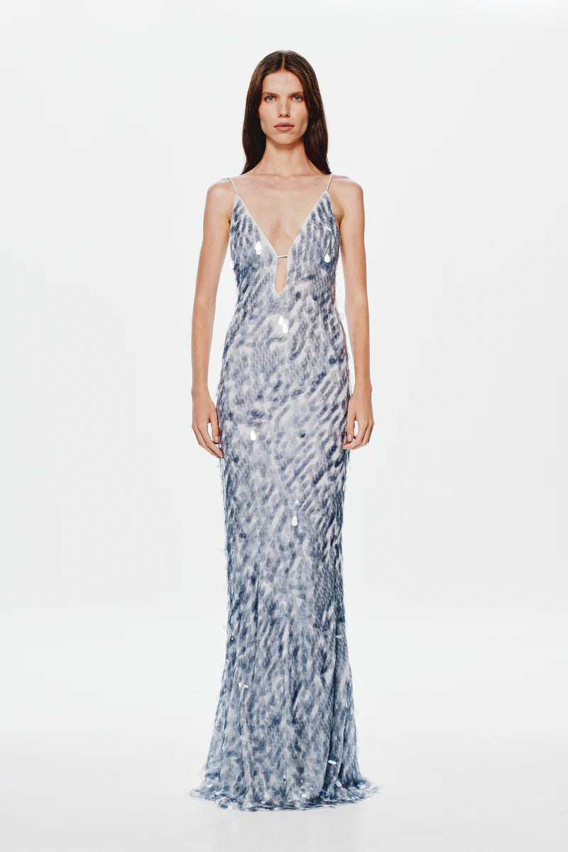 SELLING Misha The Sapphire Sequin Dress Dove Grey