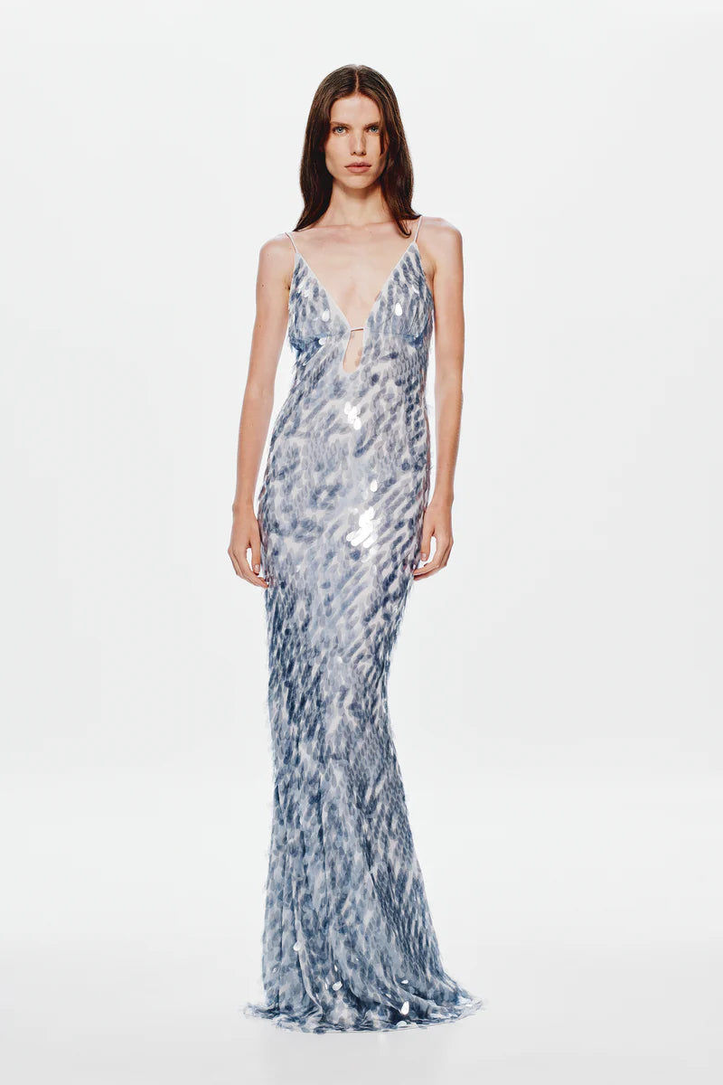 SELLING Misha The Sapphire Sequin Dress Dove Grey