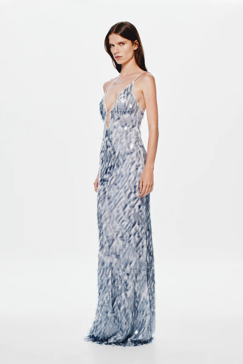 SELLING Misha The Sapphire Sequin Dress Dove Grey