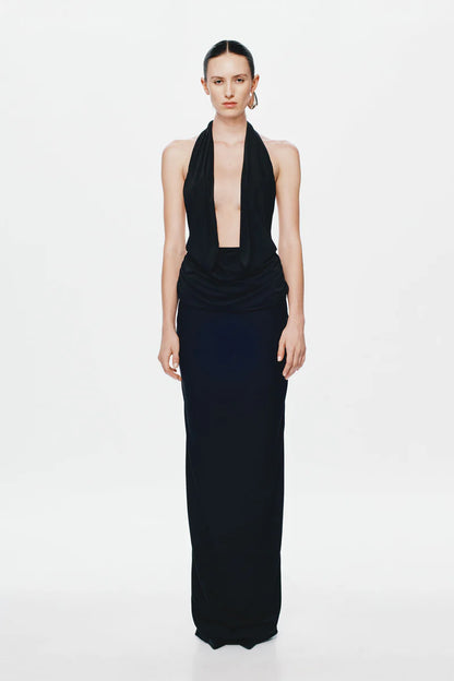 Misha The Vanessa Jersey Dress Black