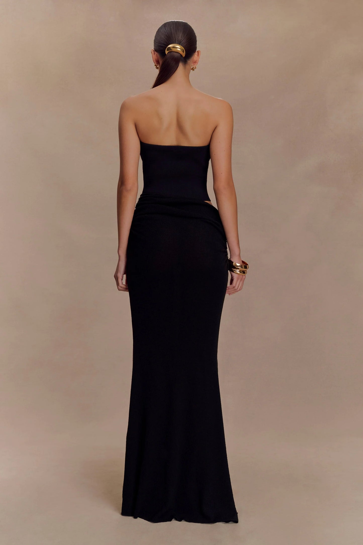 Meshki Jasiel Strapless Knit Maxi Dress
