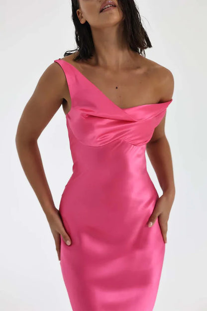 Natalie Rolt Monika Gown Neon Pink