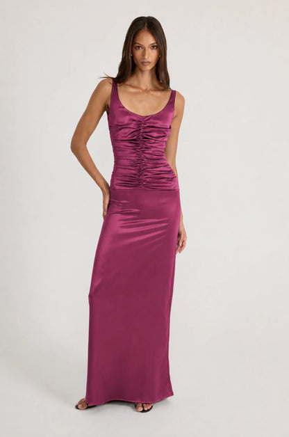 Ance Gria Atlein Gown Plum