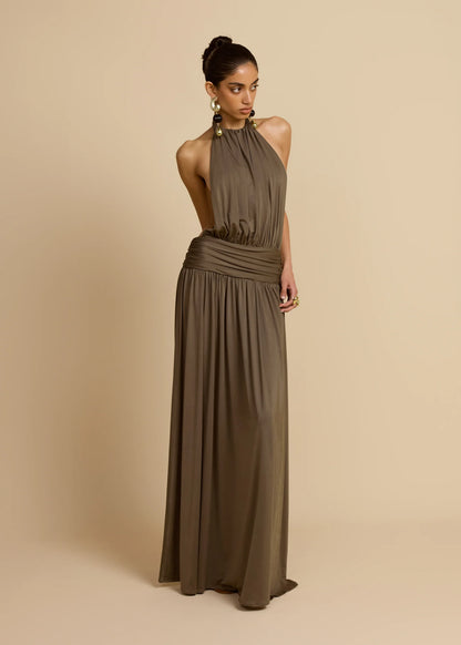 Arcina Ori Santina Dress Khaki