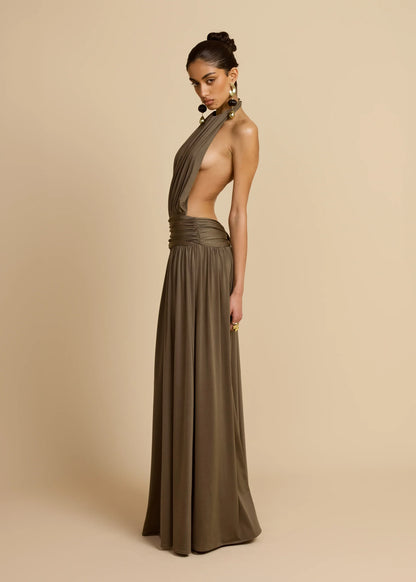 Arcina Ori Santina Dress Khaki