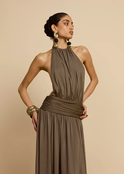 Arcina Ori Santina Dress Khaki