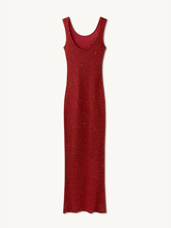 Asta Resort Ana Dress Wine Sequin