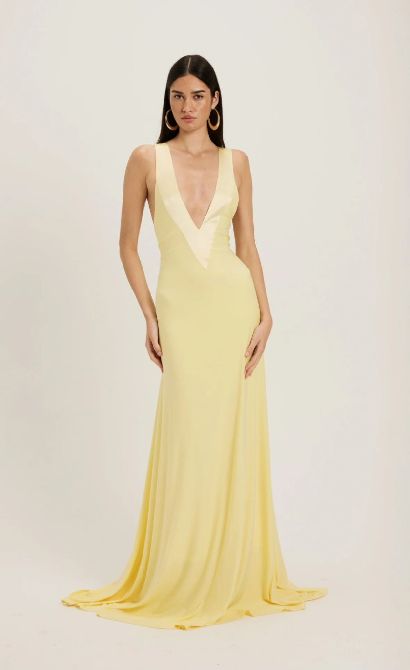 Ance Gria Rosa Gown Lemon