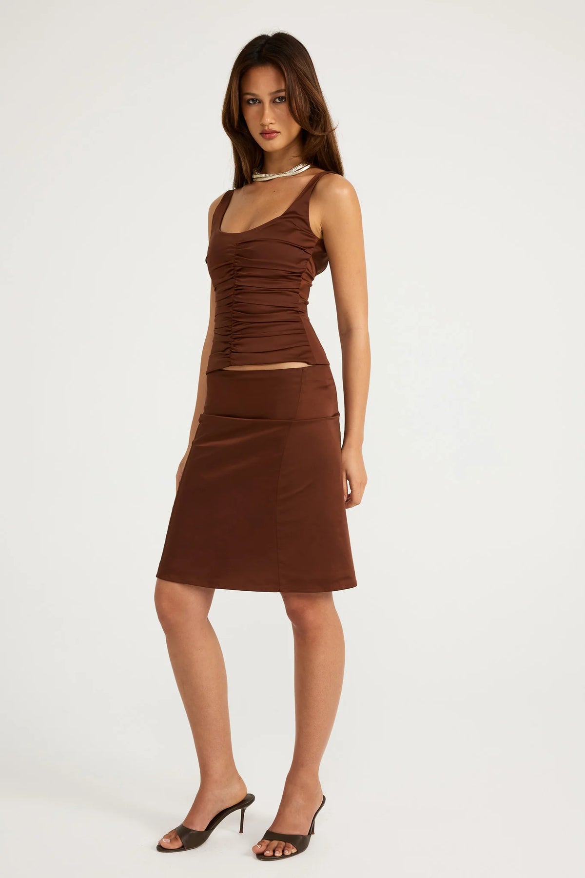 Ance Gria Atlein Midi Set Brown