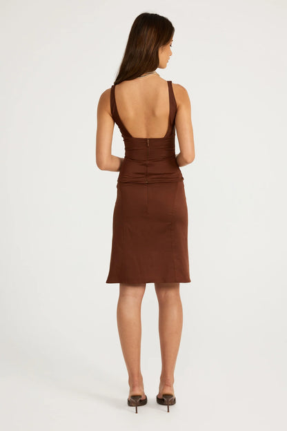 Ance Gria Atlein Midi Set Brown