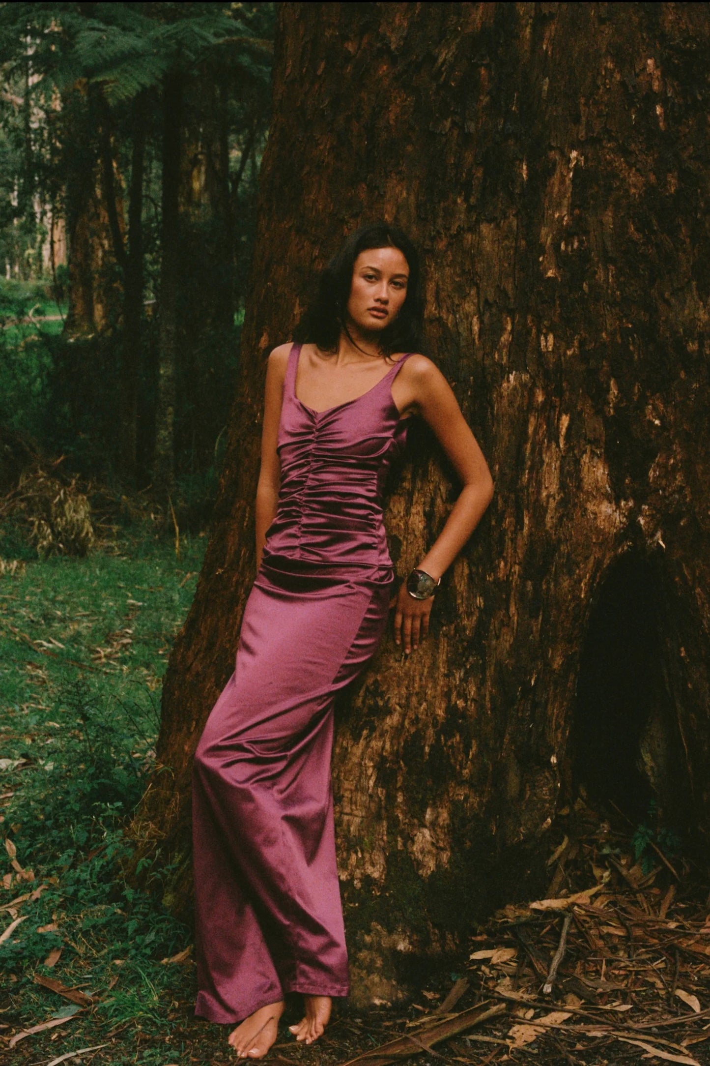 Ance Gria Atlein Gown Plum