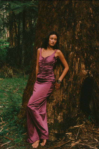 Ance Gria Atlein Gown Plum