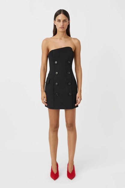 Camilla and Marc Izola Tailored Mini Dress Black