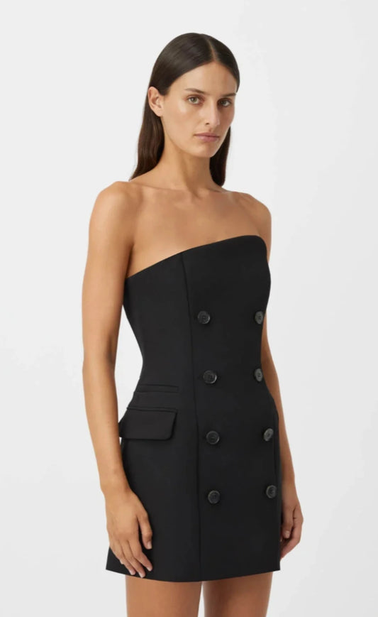 Camilla and Marc Izola Tailored Mini Dress Black