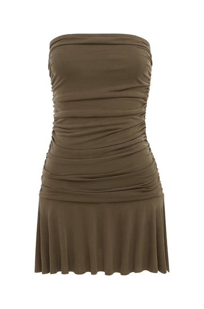 With Jean Rayna Dress Brown