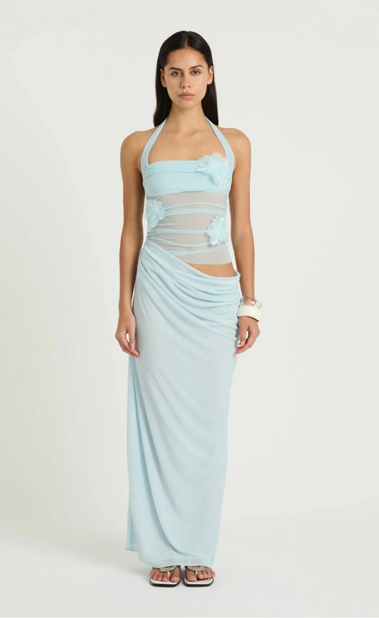 Benni Florence Maxi Dress Fresh Mint Flower