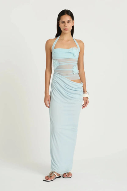 Benni Florence Maxi Dress Fresh Mint Flower