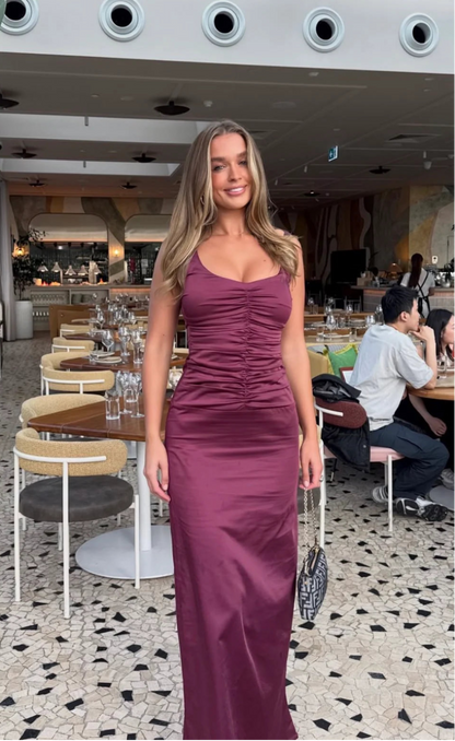 Ance Gria Atlein Gown Plum