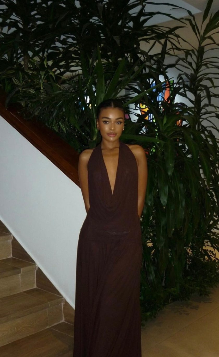 Raphaella Santana Hera Dress Brown