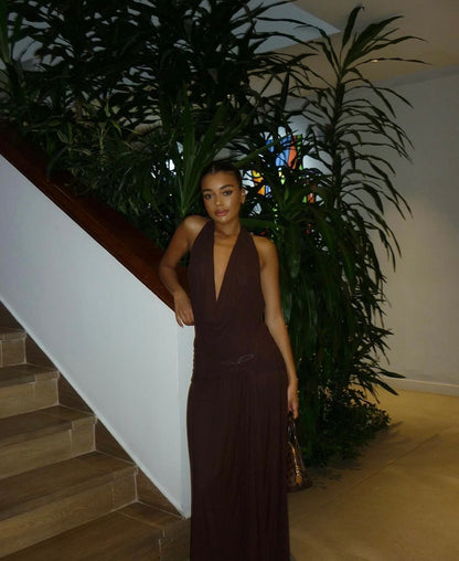 Raphaella Santana Hera Dress Brown